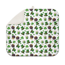 Tapis égouttoir à vaisselle « Saint-Patrick et chopes à bière » (1 pièce), en microfibre ultra-absorbante (40 x 45 cm), antidérapant, pour