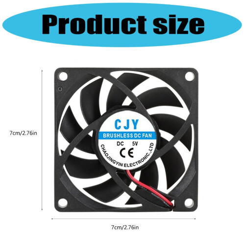 Quiet 7015 PC Cooling Fan High Speed Airflows Quiet Efficient Cooling for Electronics Servers Networking Devices 2