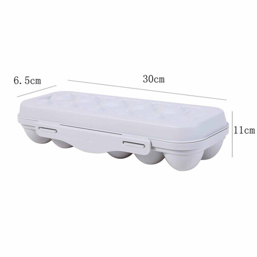 Portable Shockproof Egg Tray Rack, Drop-Proof Plastic Egg Storage Container for Refrigerator, Household Egg Keeper & Organizer Rack with Secure Lid,A 2