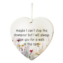 Ceramic Heart Plaque Keepsake Sign – Thank You Gift for Coworker, Boss, Friend | Compatible with Office Decor