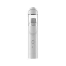 Folúsghlantóir Beag Láimhe do Ghluaisteáin 2.17x9.84", Gan Sreang, 1800mAh, Súchán Láidir, Inaistrithe – Airgead