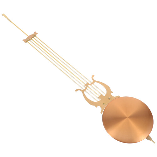 Metallinen seinäkello heiluri ruskea 40 cm