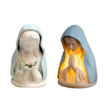 LED-nattlampa med bönemotiv – USB-laddningsbar, dimbar varmvit mjuk glöd, religiös inredning för hemmet, sovrummet, presentidé (1 st)