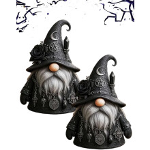 Gótikus varázsló gnóm gyanta figura 1 db