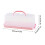 Rectangular Cake Carrier with Handle, Clear Plastic Box for Cakes/Muffins/Cookies, Locking Lid, Dishwasher Safe, Green – Compatible with Standard 6
