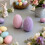 Hand Crocheted Easter Egg Ornament Pastel Orange Set of 1 3