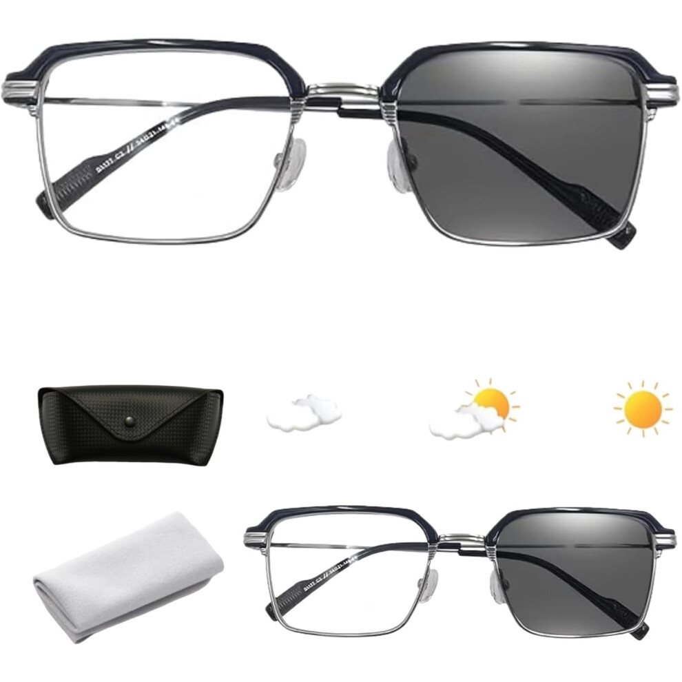 Frameless Smart Zoom Reading Glasses,Precision Vision Aid Tool Adjustable Focus Assist Glasses