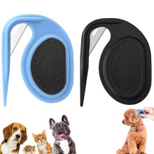 Knotting Comb for Cats & Dogs, Pet Grooming Brush for Shedding, Hair Removal Tool, Compatible with Puppies & Kittens (2 Pcs, Green)