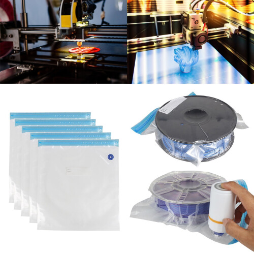 Vacuum Seal Bags With Pumping Compression Set for ABS 3D Printer Filaments Protector 1