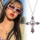 Retro punk ketting van legering met kruishanger 3