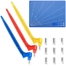 Craft Cutting Tools Kit - Sturdy & Durable 15/ 30/ 45 Degree Rotating Blades for DIY Crafts & Graphic Design