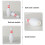 Kinderspaarpot, witte plastic bowlingfles, 1 stuk 7