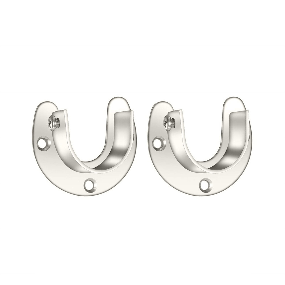 Pack Of 2 Wardrobe Bracket Supports With Screws Closet Rod Brackets Heavy Duty Wardrobe Supports Set For Closet Rods 9555307555162