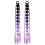 Hand-woven braids and ponytail with three-color gradient 2