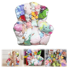 Geantă de depozitare pentru animale de pluș, geantă cu fermoar din PVC, 1 pachet