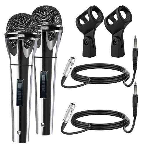 5-Core Dynamic Vocal Mic with On/Off Switch & XLR Cable – Cardioid, Compatible with PM 817 CH