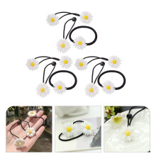 Set di 9 elastici per capelli a forma di margherita per donne e ragazze.
