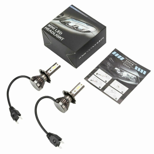 H7LED forlygtepære 200W 20000LM 6000K 2 stk. 2
