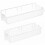 Étagères de douche transparentes en acrylique sans perçage (2 pièces) 1