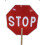Stoppschild-Paddel, doppelseitig, 45,7 cm lang mit 30,5 cm langem Griff 1