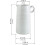 White Ceramic Pitcher Vase Modern Farmhouse Decor 4