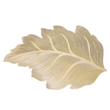 3D reliëf placemats met bladeren, luxe tafeldecoratie met hittebestendigheid, 3D reliëf hittebestendige placemats met bladeren, wasbaar