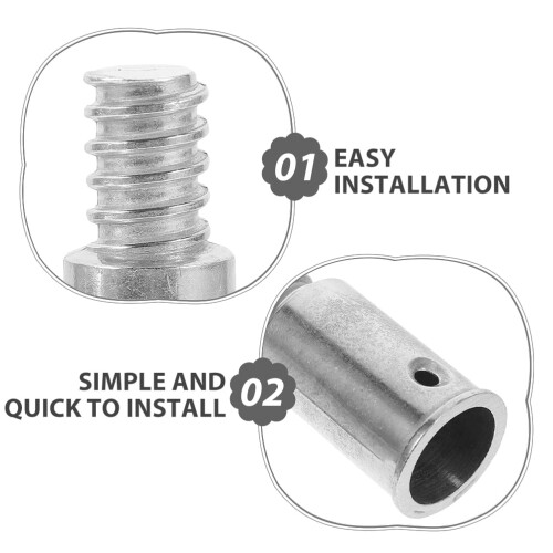 6Pcs Threaded Broom Handle Tip Replacement for Home and Commercial Cleaning Tools 2