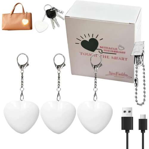 Luz LED táctil para bolsos: forma de corazón, círculo u óvalo.