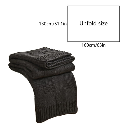Knitted Acrylic Camping Blanket for Home and Office Use 1