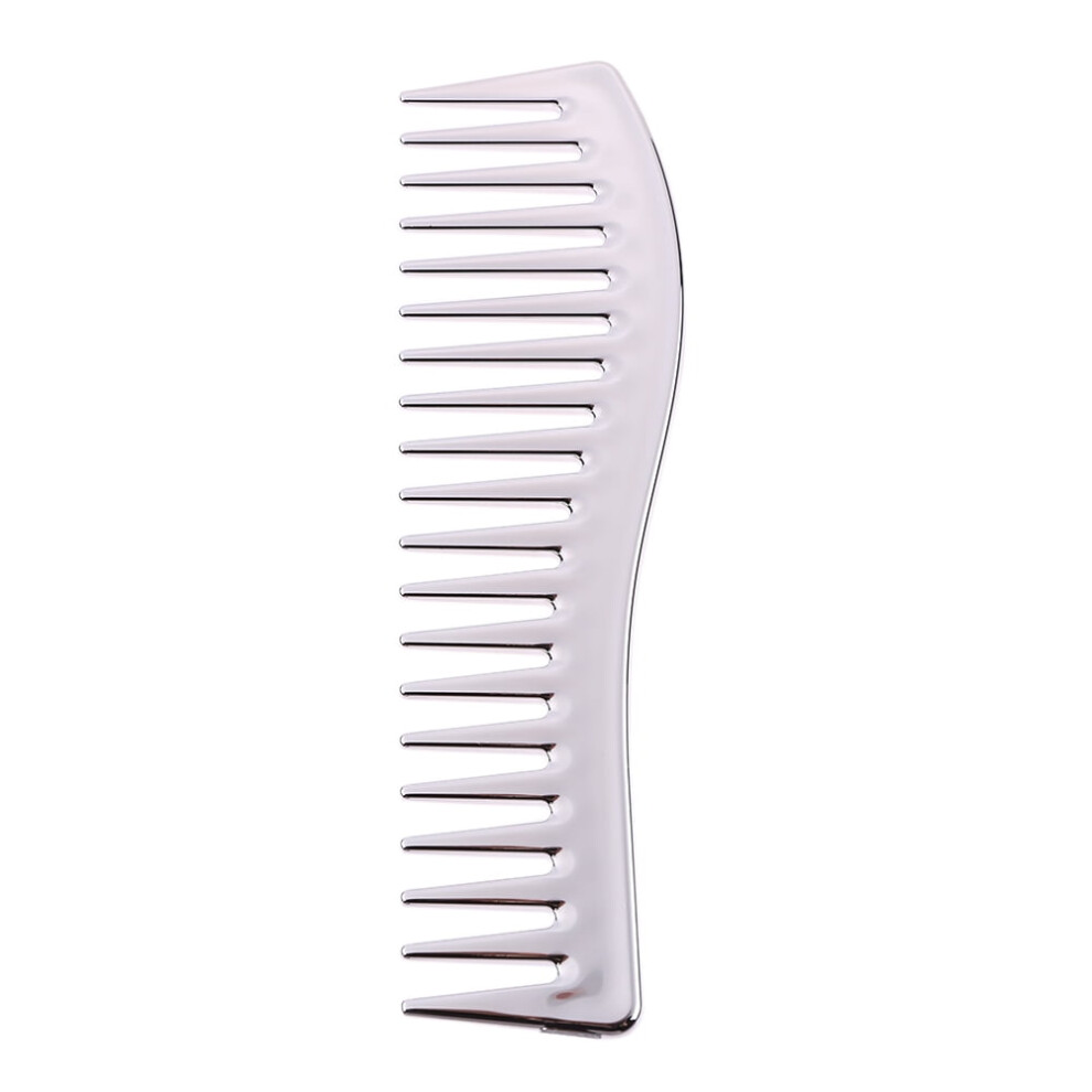 Unisex Electroplating Hairdressing Comb Hair Brush Large Wide Tooth Comb Haircut Tool Salon Barber Combs Styling