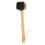 Double Sided Silicone & Bamboo Bath Brush 12.8in Long Handle 1