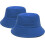 Confezione da 2 cappelli a secchiello per uomo e donna, cappelli in cotone per sole, spiaggia e pesca. 1