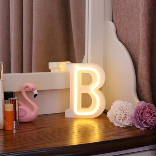 Vintage LED φώτα με γράμματα, πινακίδα με γράμματα αλφαβήτου, πινακίδα με LED για 1