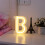 Vintage LED φώτα με γράμματα, πινακίδα με γράμματα αλφαβήτου, πινακίδα με LED για 3