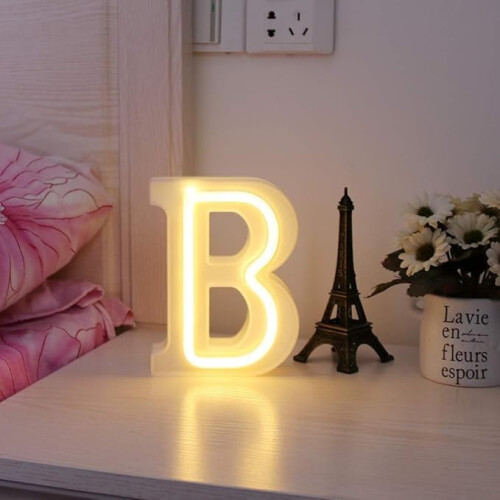 Vintage LED φώτα με γράμματα, πινακίδα με γράμματα αλφαβήτου, πινακίδα με LED για 2