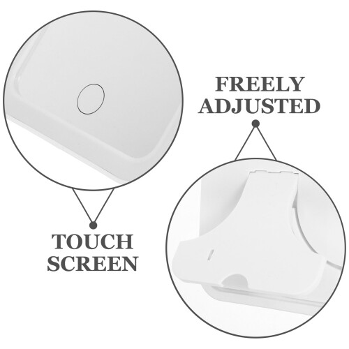 Portable LED Makeup Mirror with Glass, Aesthetic Tabletop Vanity Mirror for Precise Makeup Application 2
