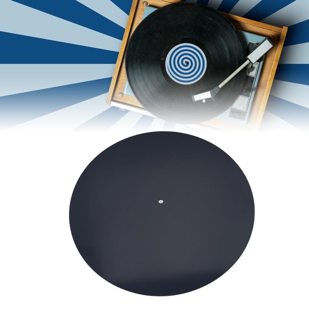 Acrylic Turntable Mat For Lp Records 12In Anti Static Noise Reduction Black 9471390966770