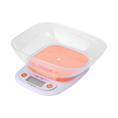 Ψηφιακή ζυγαριά κουζίνας με μπολ, 11lb/5kg, oz/g, απόβαρο, αποσπώμενο μπολ, για 1