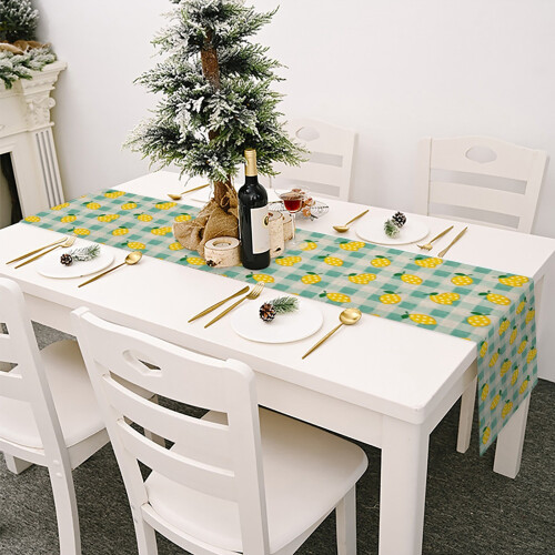 Small Fresh Table Flag Spring And Summer Flower Linen Print Tablecloth 2 2