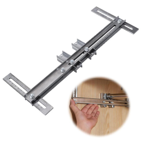 Cabinet Handle Jig Metal Adjustable with Center Punch 1