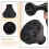 Diffuseur universel pour sèche-cheveux, noir, 1 pièce, 13,7 x 13,7 cm 5