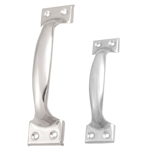 Silver Tone Arched Cabinet Door Pull Handles 1