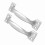 Silver Tone Arched Cabinet Door Pull Handles 4