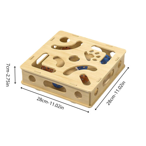 Indoor Pet Interactive Digging Puzzle Game Box with Random Color Balls for Pet Mental Stimulation Exercise Needs 2