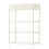 Plastic Shoe Rack White Storage Cabinet with 4 Metal 2