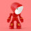LED Mini Night Light Robot Red 10 Inch Magnetic Cordless 5