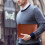 Waterproof A4 leather document bag blue brown green 4