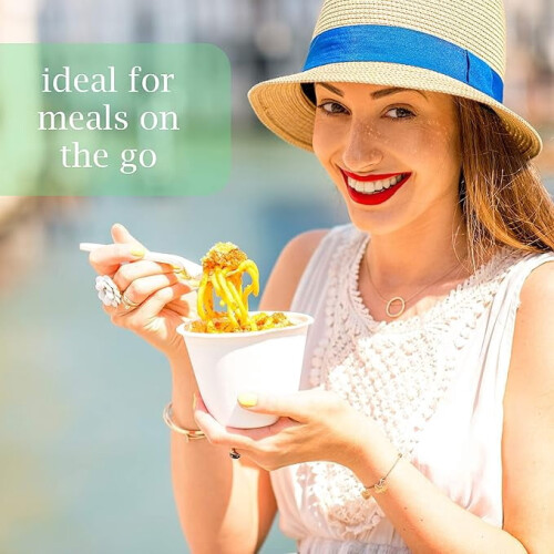 Cutlery 400 Mediumweight White Disposable Plastic Tea Spoons 1