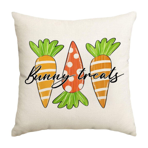 AuroraX Easter Bunny Throw Pillow Cover Western Decor 1