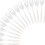 Cutlery 400 Mediumweight White Disposable Plastic Tea Spoons 4